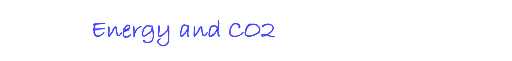 Energy and CO<sub>2</sub>